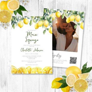 Main Squeeze Watercolor Photo QR