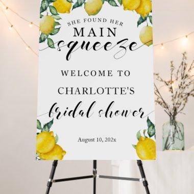 Main Squeeze welcome Bridal Shower Decor Foam Board