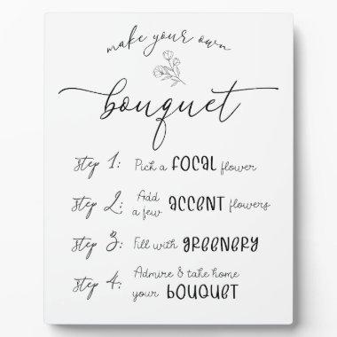 Make Your Own Bouquet Bar Plaque