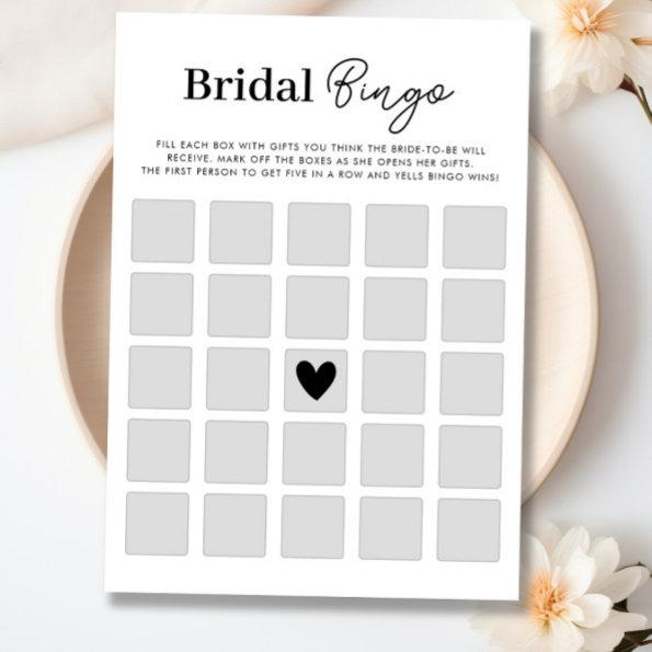 Make Your Own Bridal Shower Bingo Game Invitations