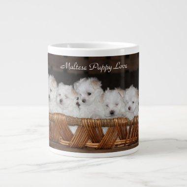 Maltese, Puppy, Love, Kitchen, Coffee, Tea Large Coffee Mug