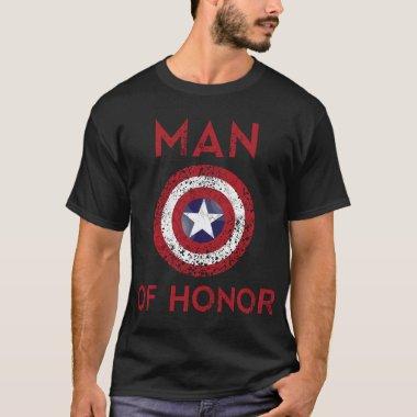Man Of Honor Wedding Groom Couples Marriage T-Shirt
