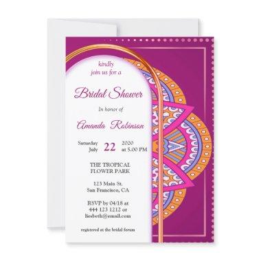 Mandalas in Cerise Pink, Blue & Orange