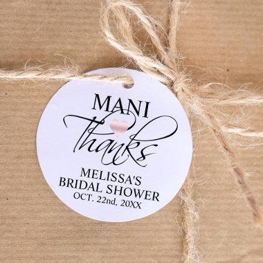 Mani Thanks Bridal Baby Shower Nail Polish Favor Tags