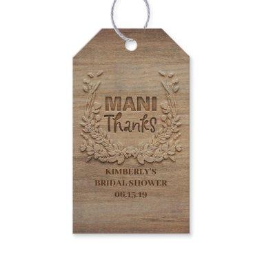 Mani Thanks Rustic Thank You Gift Tags