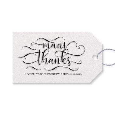 Mani Thanks Thank You Gift Tags