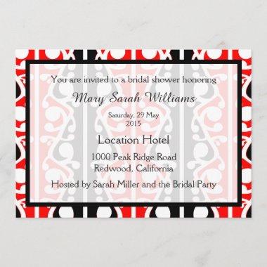 Maori Kowhaiwhai Bridal Shower Invitations