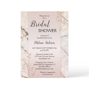 Marble Rose Gold Floral