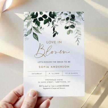 MAREE Greenery Love In Bloom Bridal Shower Invitations