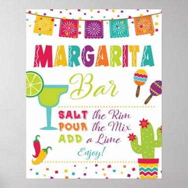Margarita Bar Sign - Fiesta - White Background