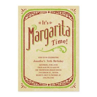 Margarita Invitations - Fiesta Tequila Beach Party