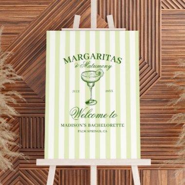 Margaritas and Matrimony Bachelorette Welcome Foam Board