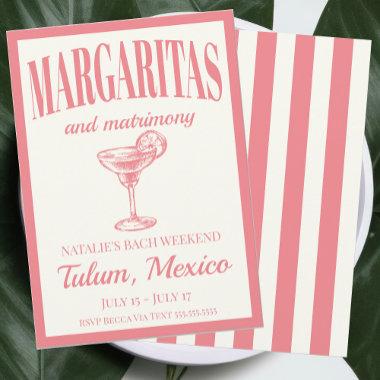 Margaritas And Matrimony Luxe Social Cocktail Invitations