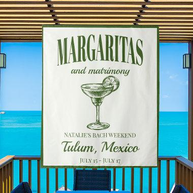 Margaritas And Matrimony Social Cocktail Itinerary Tapestry