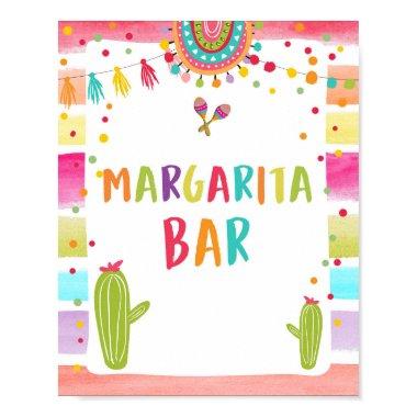 Margaritas Bar Drinks Cactus Fiesta Table Sign