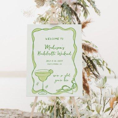 Margs and Matrimony Bachelorette Weekend Welcome Foam Board