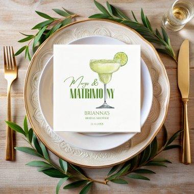 Margs and matrimony  monogrammed napkins