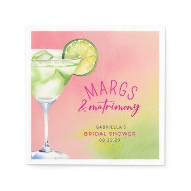 Margs and Matrimony Cocktail  Napkins