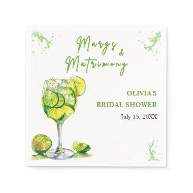 Margs and Matrimony Cocktail  Napkins