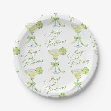 Margs And Matrimony Patterned  Paper Plates