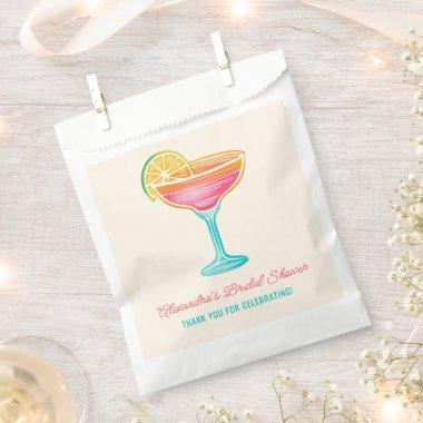 Margs and Matrimony Retro Cocktail Bridal Shower Favor Bag