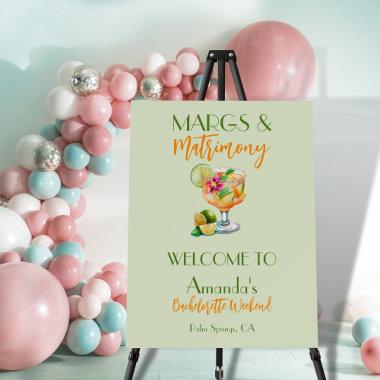 Margs and Matrimony Tequila & Fiesta Bachelorette Foam Board