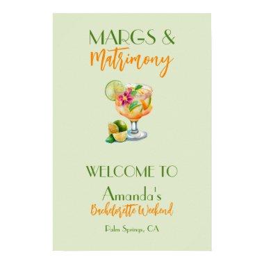 Margs and Matrimony Tequila & Fiesta Bachelorette Poster