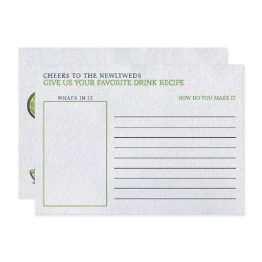 Margs & Matrimony  Drink Recipe Enclosure