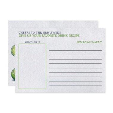 Margs & Matrimony  Drink Recipe Enclosure