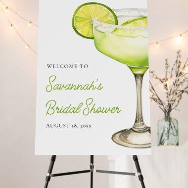 Margs & Matrimony Lime Bridal Shower Welcome Sign