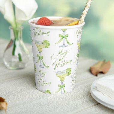 Margs Matrimony Margarita Patterned  Paper Cups