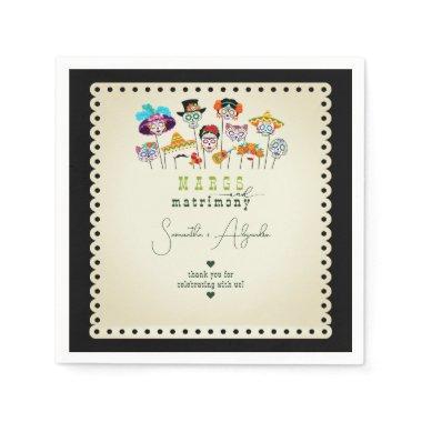 Margs & Matrimony Mexican Fiesta Couples Shower Napkins
