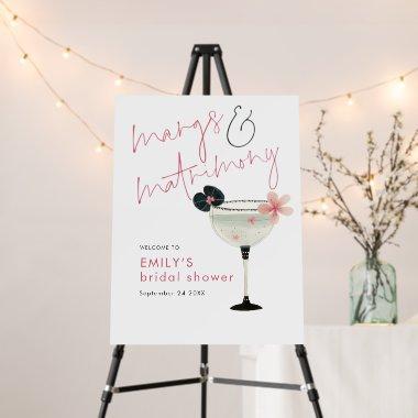 Margs Matrimony Pink Sage Welcome  Foam Board