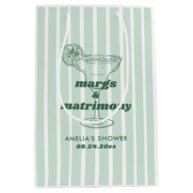 Margs & Matrimony Retro Bachelorette  Medium Gift Bag