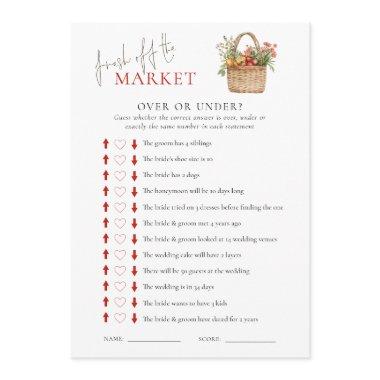 Market Over or Under  Game