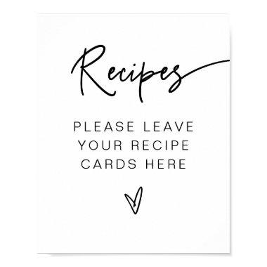 MARLO Bold Contemporary  Recipes Poster