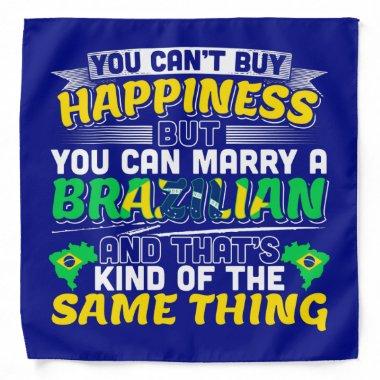 Marry a Brazilian - Cute Brazil Wedding Quote Bandana