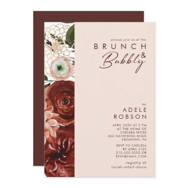 Marsala Autumn Floral | Blush Brunch and Bubbly