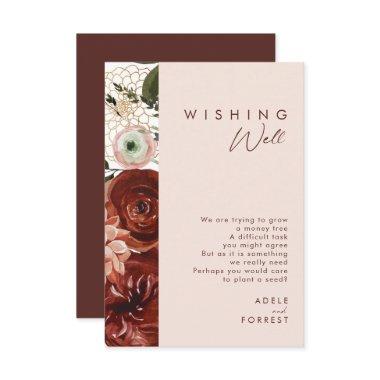 Marsala Autumn Floral | Blush Wedding Wishing Well Enclosure