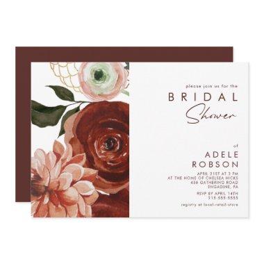 Marsala Autumn Floral | White