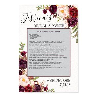 Marsala Photo Prop Poster Frame