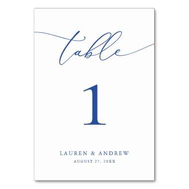 Marseille Bleu Minimalist Wedding | Event Custom Table Number