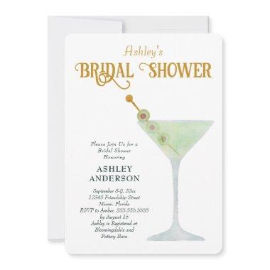 Martini Bridal Shower Invite, Cocktail Shower Invitations