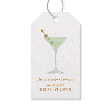 Martini Cocktail Wedding Favor Bridal Shower Gift Tags
