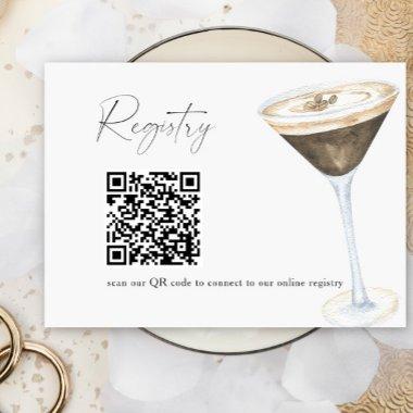 Martini Coffee QR code  registry Enclosure
