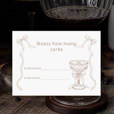 Martini Espresso How many corks Bridal game Enclosure