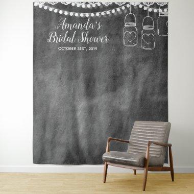 Mason Jar Bridal Shower Photo Booth Backdrop