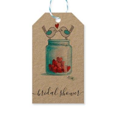Mason Jar of Love Bridal Shower Gift Tags