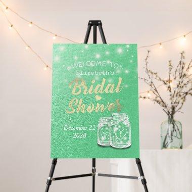 Mason Jar String Lights  Welcome Sign
