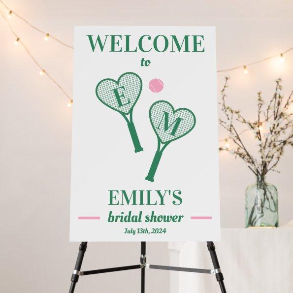 Match Made in Heaven Tennis  Welcome Foam Board